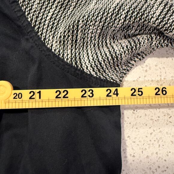 Torrid Navy Blue Utility Jacket Knit Sleeves Hooded Women 2 Outerwear Comfy Fall - Picture 9 of 10